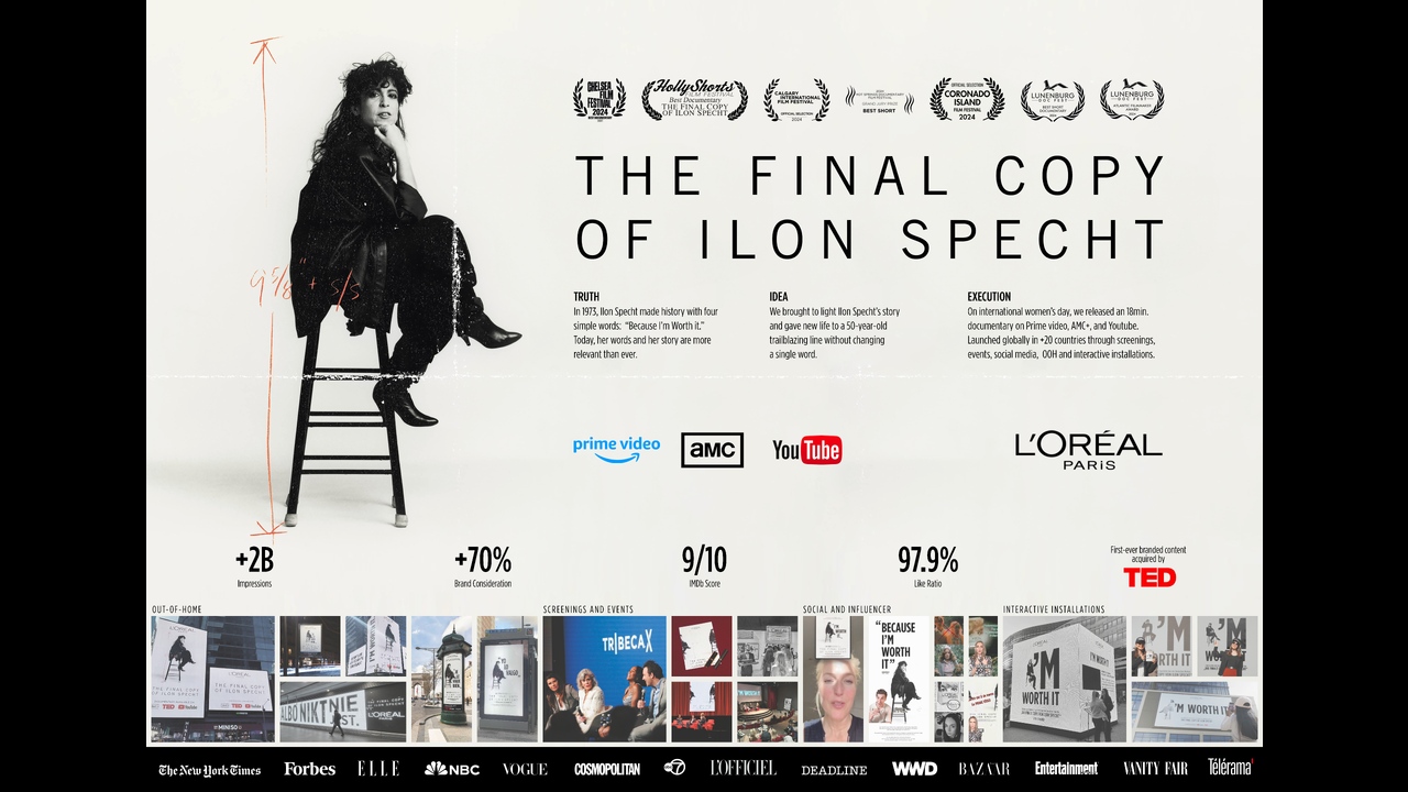 The Final Copy of Ilon Specht — L'Oréal Paris